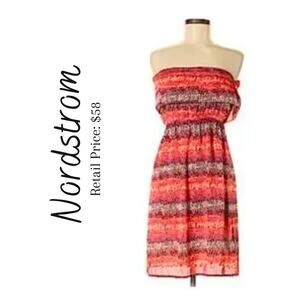 VelvetTorch Color Burst Strapless Dress